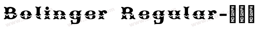 Bolinger Regular字体转换